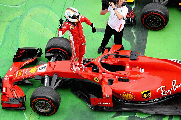 Il trionfo di Vettel