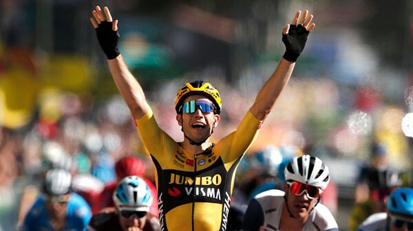 Van Aert vince la settima tappa del Tour