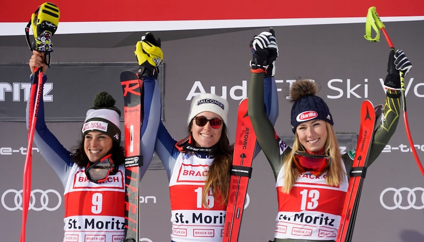 St. Moritz, il podio