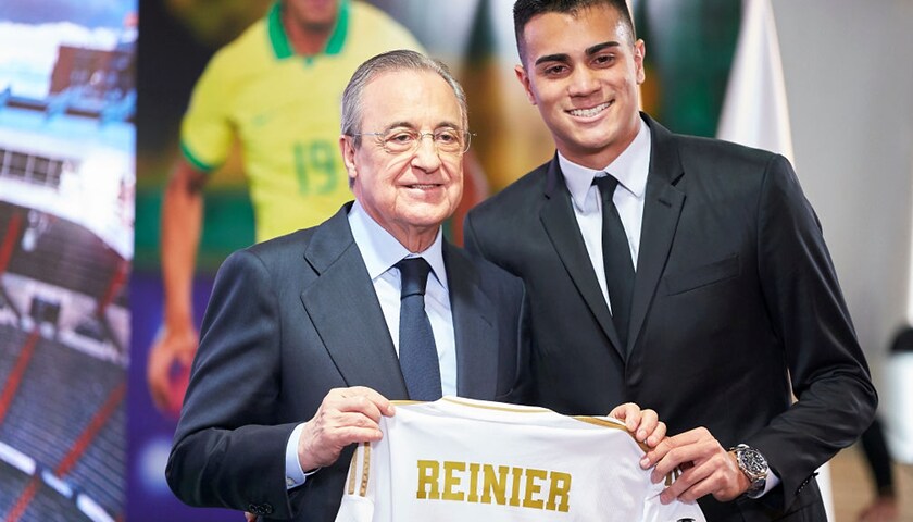 La presentazione del nuov acquisto del Real Madrid Reinier Jesus