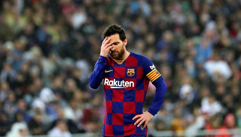 L'attaccante argentino del Barcellona Lionel Messi