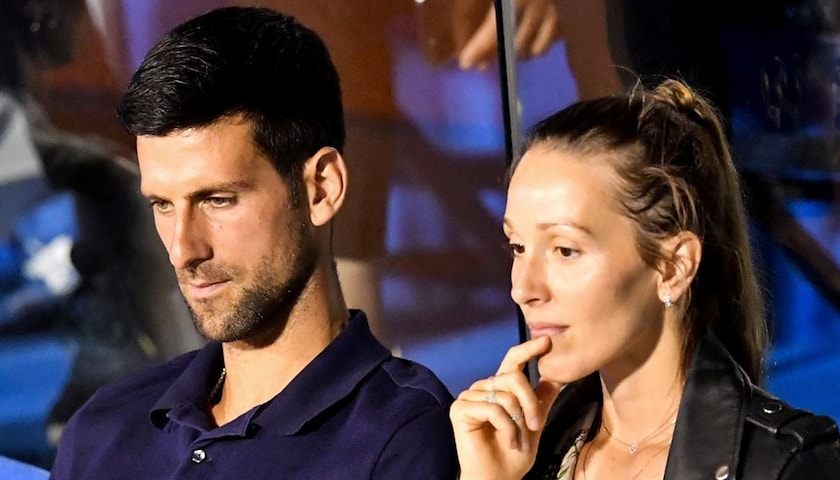 Novak Djokovic e la moglie Jelena