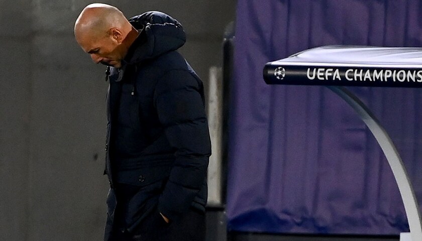 Il tenico del Real Madrid Zinedine Zidane