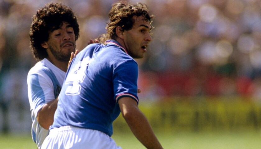 Maradona e Cabrini