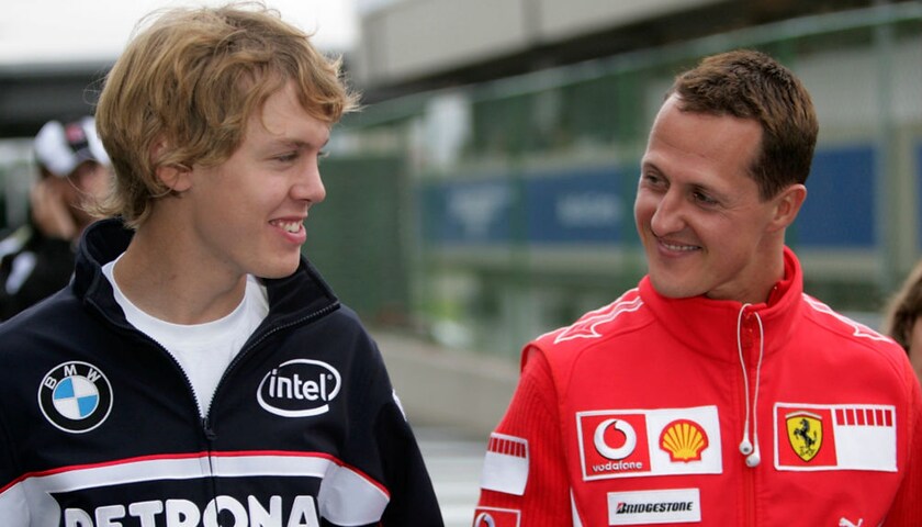 Vettel e Schumacher