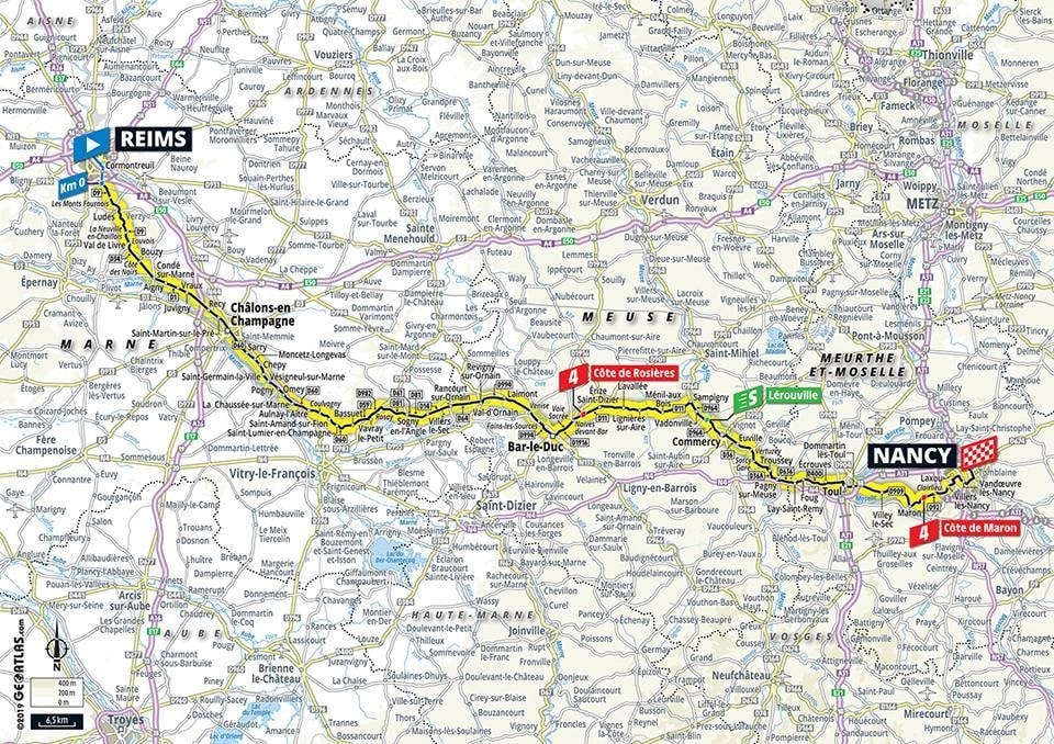 Tour de France 2019 - Planimetria Tappa 4