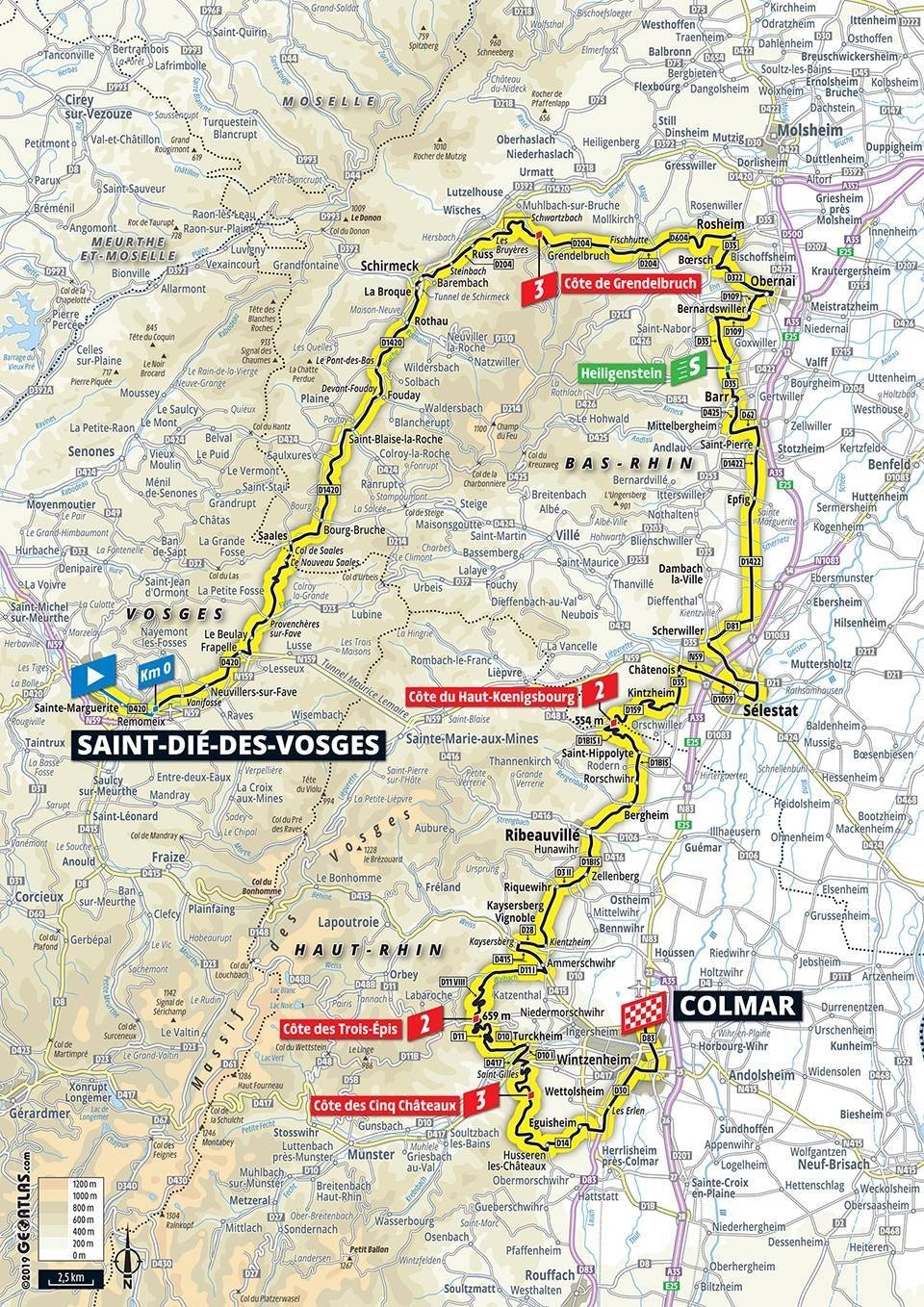 Tour de France 2019 - Planimetria Tappa 5