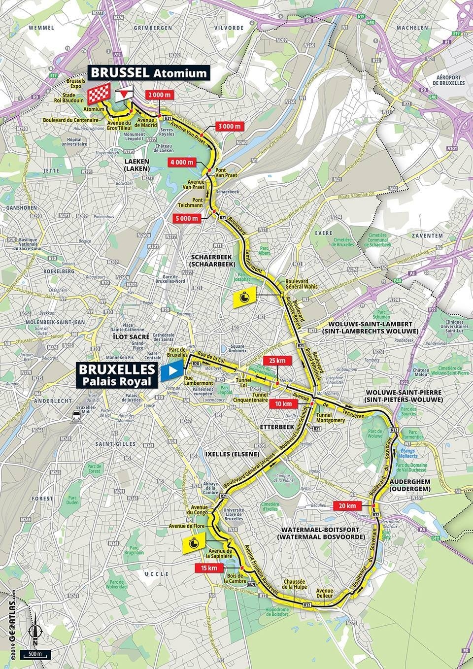 Tour de France 2019 - Planimetria Tappa 2