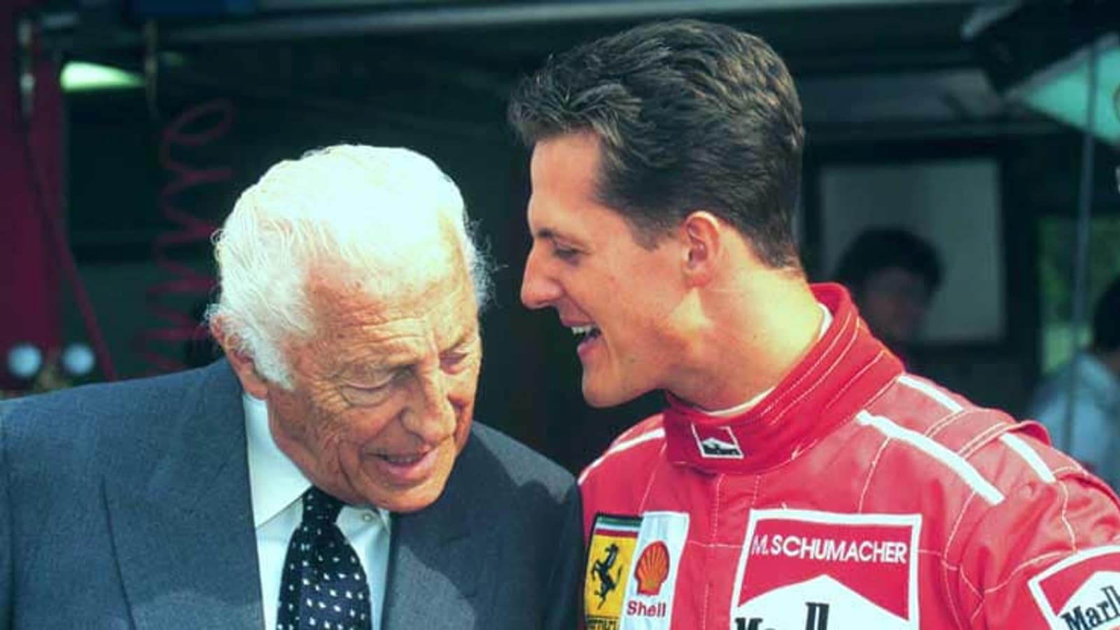 Gianni Agnelli e Michael Schumacher