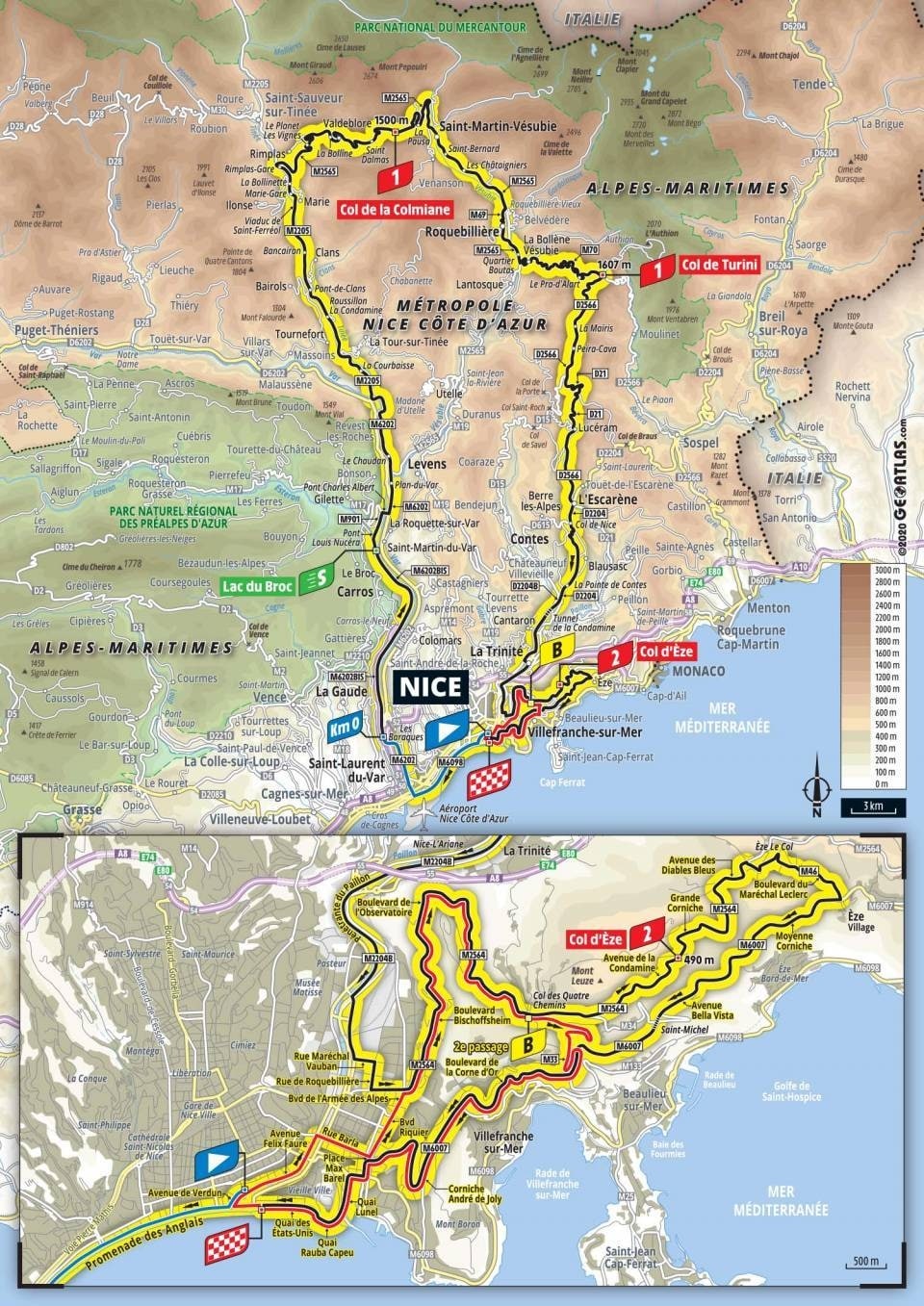 Tour de France 2020 - Planimetria Tappa 1