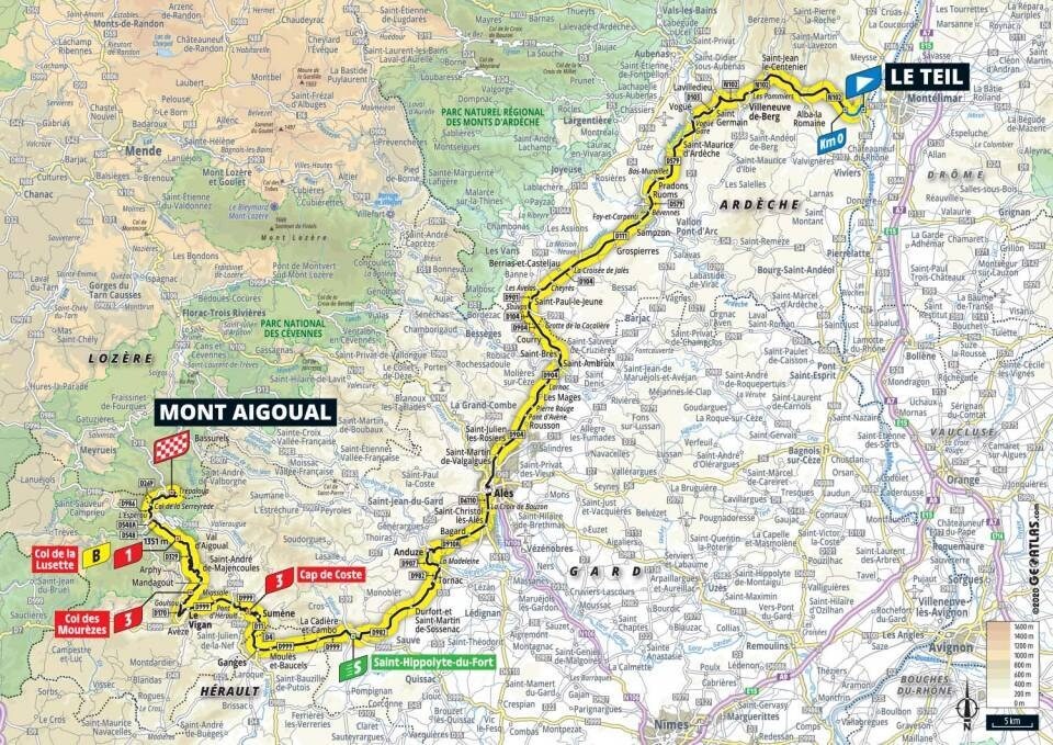 Tour de France 2020 - Planimetria Tappa 6