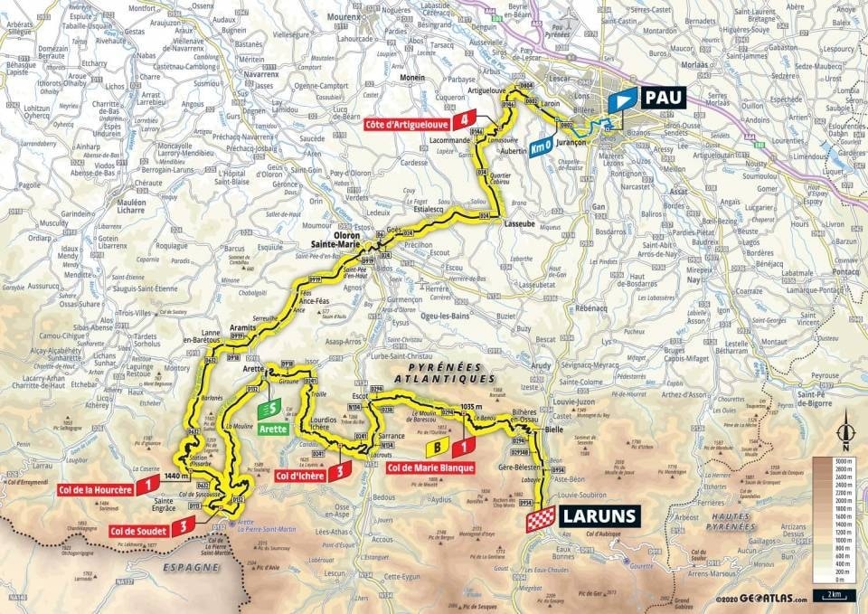 Tour de France 2020 - Planimetria Tappa 9