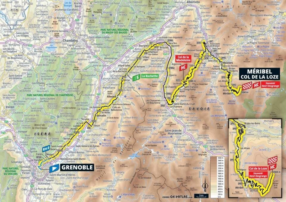 Tour de France 2020 - Planimetria Tappa 17