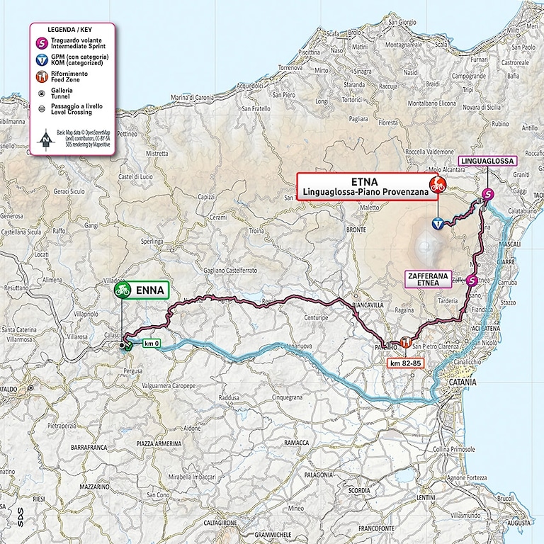 Giro d'Italia - Planimetria della tappa 3