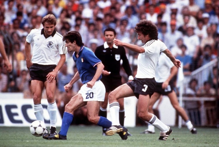 Rossi durante la finale Mondiale '82 Italia - Germania 3-1